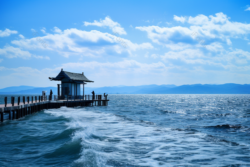 碧空海水旅游唯美简约自然,高清,摄影图,摄影图片,图片大全,摄影图免费下载